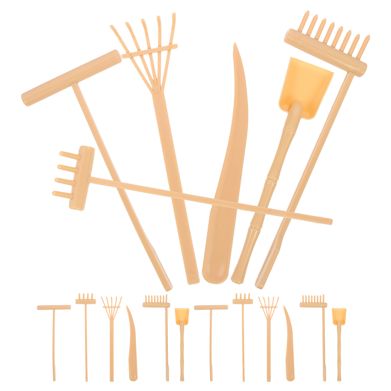 Gardening Tools Drawing - Conjunto de 3 Rastelos Artísticos em