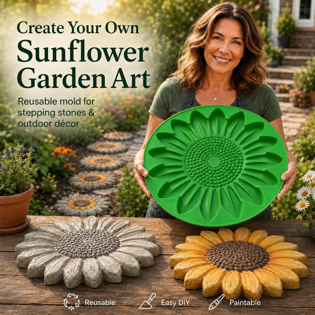 Gardening Tools Diy - Conjunto de Moldes de Pedra para