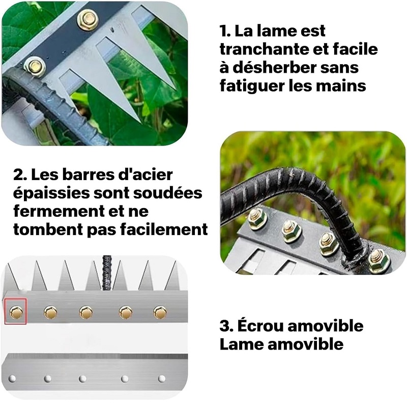 5/6/7/8 dentes 1 pçs aço carbo - Gardening Tools On Sale avaliação e preço