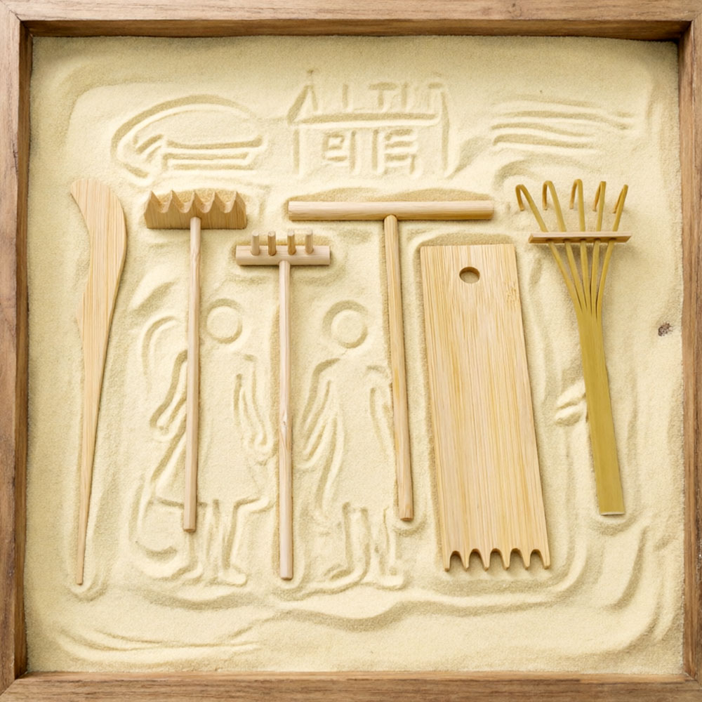 Kit de Ferramentas de Bambu pa - Gardening Tools Drawing avaliação e preço