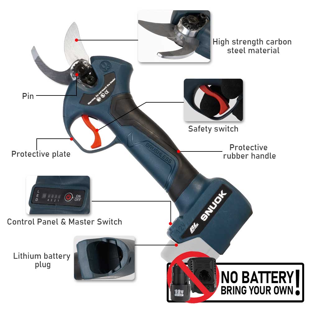 Tesoura de Poda Elétrica Sem E - Gardening Tools Diy avaliação e preço